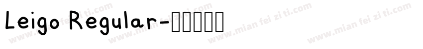 Leigo Regular字体转换